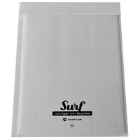 Surf All Paper Padded Mailing Envelopes Size G(4) 100% Recyclable Internal Size 240mm x 330mm White (Box 100) - SURFG4