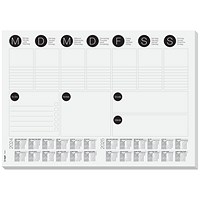 Sigel Desk Pad, Weekly Planner with 2 Year Planner, A3, 80gsm, 30 Sheets