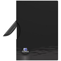 Oxford Oceanis A4 Clip File, 2.5mm Spine, Black -