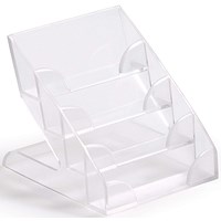 Durable Business Card Display Box, Clear