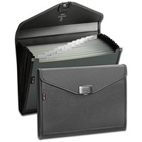 Snopake Zeon 13 Part Organiser A4 Charcoal