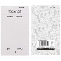 Pukka Pads Restaurant Pad NCR Duplicate Numbered Pages 95mm x 165mm White (Pack 5) - 7074-RES