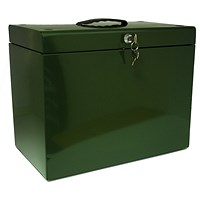 ValueX Cathedral Metal Suspension File Box A4 Racing Green -