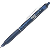 Pilot Frixion Clicker Erasable Gel Rollerball Pen 0.7mm Tip 0.35mm Line Blue Greenpack (Pack 12 + 12 Refills) -