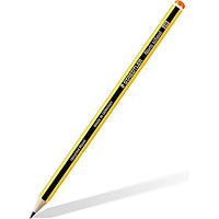 Staedtler Noris 2B Yellow/Black Barrel Graphite Pencil PEFC Certified from Sustainably Managed Forests (Pack 12) -