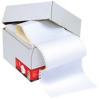 5 Star Computer Listing Paper, 2 Part, A4 (11.66 inch x 235mm), Microperforated, White & Yellow Sheets, Box (1000 Sheets)