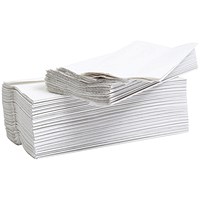 2Work 2-Ply Flushable C-Fold Hand Towel, White, Pack of 2430