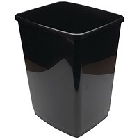 2Work Swing Bin Base Only 50 Litre Plastic Black