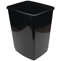 2Work Swing Bin Base Only 30 Litre Plastic Black