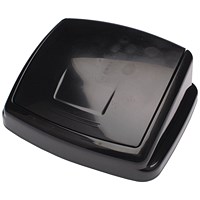 2Work Swing Bin Lid, 30 Litre, Black
