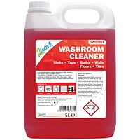 2Work Concentrated Odourless Washroom Cleaner, 5 Litre