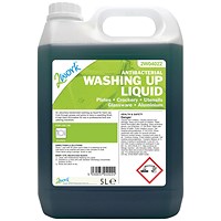 2Work Antibacterial Washing Up Liquid, 5 Litres
