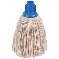 2Work Twine Rough Socket Mop 12oz Blue (Pack of 10) 101851B