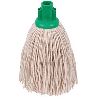 2Work Twine Rough Socket Mop 12oz Green (Pack of 10) 2W04288 2Work Twine Rough Socket Mop 12oz Green (Pack of 10) 2W04288