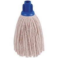 2Work PY Smooth Socket Mop 12oz Blue (Pack of 10) 2W04297