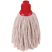 2Work PY Smooth Socket Mop 12oz Red (Pack of 10) 2W04301