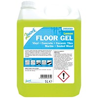 2Work Lemon Floor Gel Concentrate 5 Litre Bulk Bottle