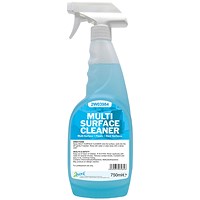 2Work Multi Surface Cleaner Spray, 750ml, Pack of 6