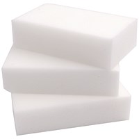 2Work Erase All Sponge, 100x60x25mm, White, Pack of 10