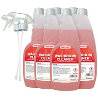 2Work Washroom Cleaner Trigger Spray 750ml (Pack of 6)