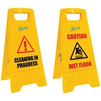 2Work Recycled Wet Floor Sign