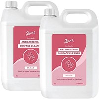 2Work Naturally Clean Antibacterial Sanitiser 5L Pack of 2