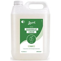 2Work BioTech Washing Up Liquid Apple 5 Litre (Pack of 2)