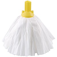 2Work Big White Mop Head Yellow Pack of 10 2W10495