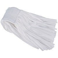 2Work Disposable Big White Mop Head 250g Pack of 10 2W10515