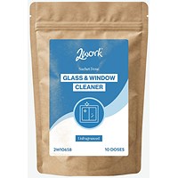 2Work Glass Cleaner Refill Fragrance Free Pack of 10