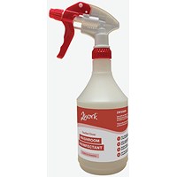 2Work Washroom Disinfectant Empty Trig Spray Bottle 750ml Red