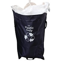 2Work Tidy Sack Plastic Only in Vinyl Blue
