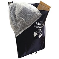 2Work Tidy Sack Mixed Recycling in Vinyl Blue