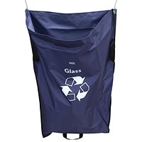 2Work Tidy Sack Glass in Vinyl Blue