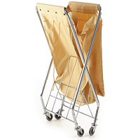 2Work Mobile Folding Laundry Trolley 685x590x1030mm 2W10764
