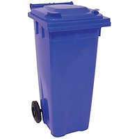 2Work Wheelie Bin 120 Litre Blue