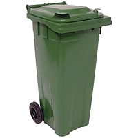 2Work Wheelie Bin 140 Litre Green