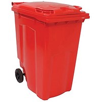 2Work Wheelie Bin 360 Litre Red