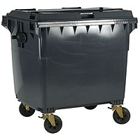 2Work Wheelie Bin 660 Litre Grey