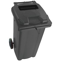 2Work Wheelie Bin Waste Slot Lid 140 Litre Grey