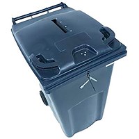 2Work Wheelie Bin Waste Slot Lid 360 Litre Grey