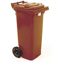 2Work Wheelie Bin 80 Litre Brown