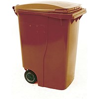 2Work Wheelie Bin 360 Litre Brown