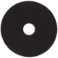2Work Floor Pad Standard 15 Inch Black Pack of 5 2W13488
