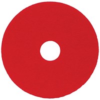 2Work Floor Pad Standard 14 Inch Red Pack of 5 2W13495