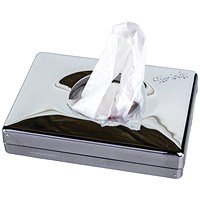 2Work Interfolded Sanitary Towel Bag Dispenser Chrome Pack 24