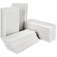 2Work C-Fold Hand Towels, 2-Ply, 15 Sleeves of 157 Sheets