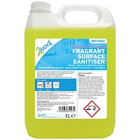 2Work Fragrant Surface Sanitiser, 5 Litres