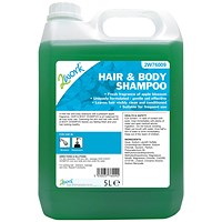 2Work Hair and Body Wash Apple Fragrance 5 Litre Bulk Bottle 2W76009