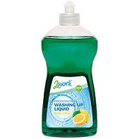2Work Washing Up Liquid 500ml (Pack of 12)
